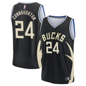 Pat Connaughton  Milwaukee Bucks Fanatics Branded Youth Fast Break Jersey - Black - Statement Edition