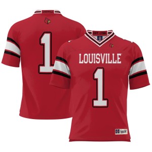 #1 Louisville Cardinals ProSphere Youth Football Jersey - Red