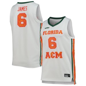 Florida A&M Rattlers Nike x LeBron James Replica Basketball Jersey - White