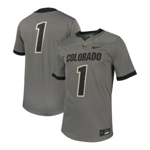 #00 Colorado Buffaloes Nike Untouchable Football Replica Jersey - Steel