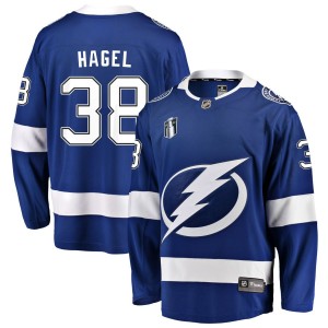 Brandon Hagel Tampa Bay Lightning Fanatics Branded Home 2022 Stanley Cup Final Breakaway Jersey - Blue