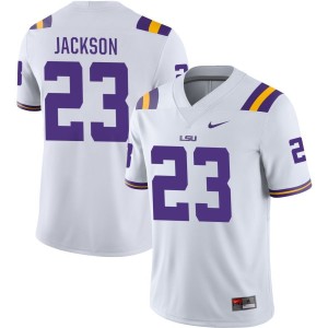 Kylin Jackson LSU Tigers Nike NIL Replica Football Jersey - White
