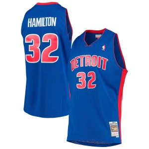 Richard Hamilton Detroit Pistons Mitchell & Ness Hardwood Classics Swingman Jersey - Blue