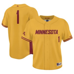 #1 Minnesota Golden Gophers ProSphere Baseball Jersey - Gold