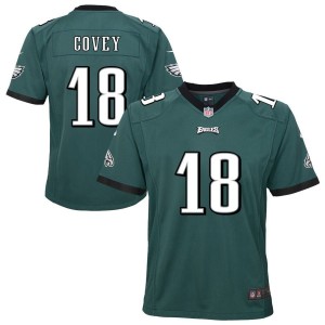 Britain Covey Philadelphia Eagles Nike Youth Team Game Jersey - Midnight Green