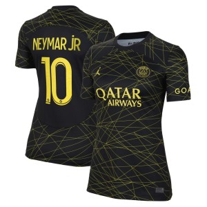 Neymar Jr. Paris Saint-Germain Jordan Brand Women's 2022/23 Fourth Breathe Stadium Replica Player Jersey - Black