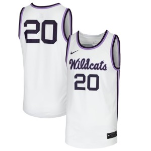 #20 Kansas State Wildcats Nike Team Replica Basketball Jersey - White