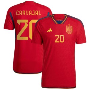 Daniel Carvajal Spain National Team adidas 2022/23 Home Authentic Jersey - Red