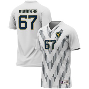 #67 West Virginia Mountaineers ProSphere Unisex Women's Soccer Fashion Jersey - White