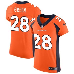 Art Green Denver Broncos Nike Vapor Untouchable Elite Jersey - Orange