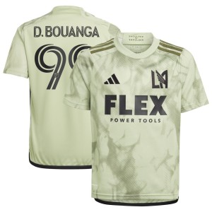 Denis Bouanga LAFC adidas Youth 2023 Smokescreen Replica Player Jersey - Green