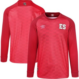 El Salvador National Team Umbro 2023 Replica Long Sleeve Jersey - Red