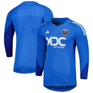 D.C. United adidas 2023 Goalkeeper Long Sleeve Replica Jersey - Blue