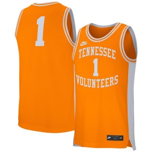 #1 Tennessee Volunteers Nike Retro Replica Basketball Jersey - Tennessee Orange