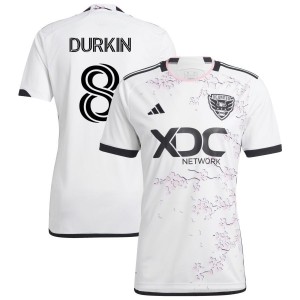 Chris Durkin D.C. United adidas 2023 The Cherry Blossom Kit Replica Jersey - White