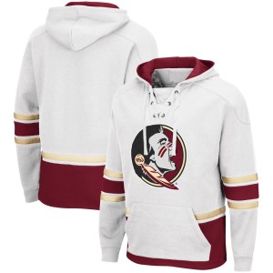 Florida State Seminoles Colosseum Lace Up 3.0 Pullover Hoodie - White