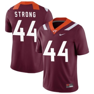 Dorian Strong Virginia Tech Hokies Nike NIL Replica Football Jersey - Maroon