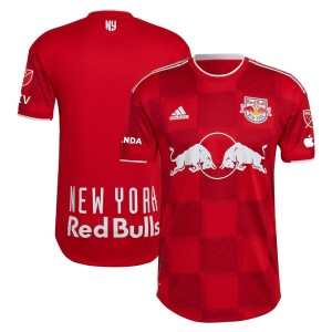 New York Red Bulls adidas 2023 1Ritmo Authentic Jersey - Red