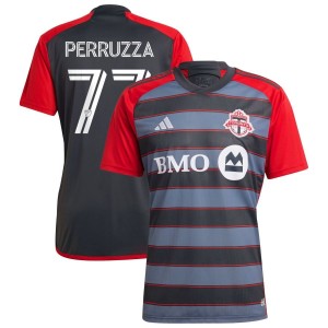 Jordan Perruzza Toronto FC adidas 2023 Club Kit Replica Jersey - Gray