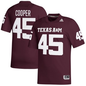 Edgerrin Cooper Texas A&M Aggies adidas NIL Replica Football Jersey - Maroon