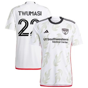 Ema Twumasi FC Dallas adidas 2023 Burn Baby Burn Replica Jersey - White