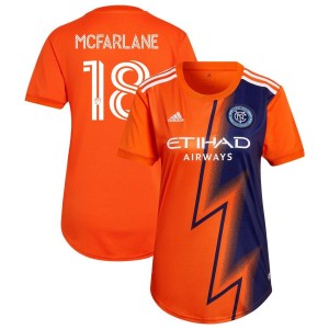 Christian McFarlane New York City FC adidas Women's 2022 The Volt Kit Replica Jersey - Orange