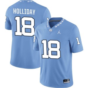 Christopher Holliday North Carolina Tar Heels Jordan Brand NIL Replica Football Jersey - Carolina Blue