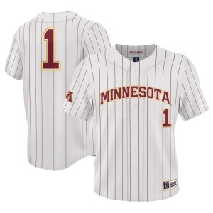 #1 Minnesota Golden Gophers ProSphere Youth Baseball Jersey - White