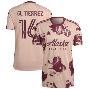 Diego Gutierrez Portland Timbers adidas 2022 Heritage Rose Kit Replica Jersey - Pink