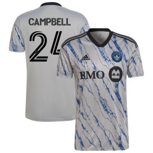 George Campbell CF Montreal adidas 2023 Secondary Replica Jersey - Gray