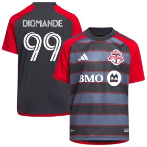 Adama Diomande Toronto FC adidas Youth 2023 Club Kit Replica Jersey - Gray