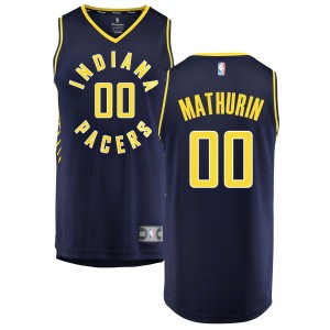 Bennedict Mathurin Indiana Pacers Fanatics Branded Fast Break Replica Jersey Navy - Icon Edition