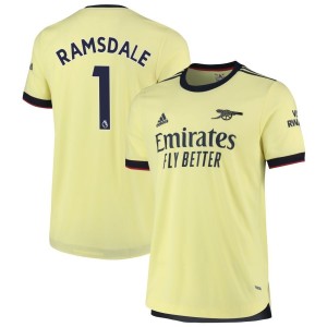 Aaron Ramsdale Arsenal adidas 2021 Away Authentic Jersey - Pearl Citrine