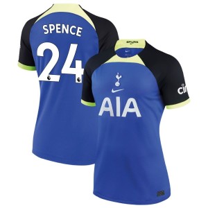 Djed Spence Tottenham Hotspur Nike Women's 2022/23 Away Breathe Stadium Replica Jersey - Blue