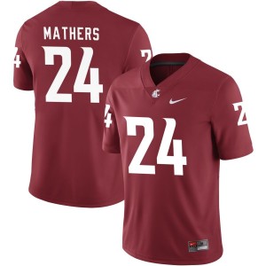 Cooper Mathers Washington State Cougars Nike NIL Replica Football Jersey - Crimson