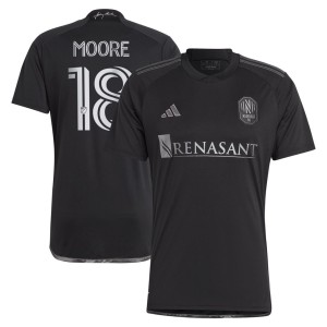 Shaq Moore Nashville SC adidas 2023 Man In Black Kit Replica Player Jersey - Black