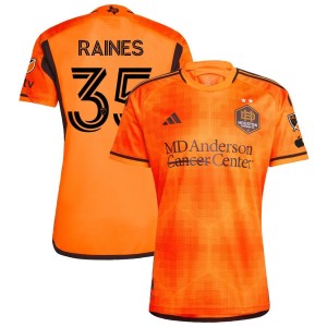 Brooklyn Raines Houston Dynamo FC adidas 2023 El Sol Authentic Jersey - Orange