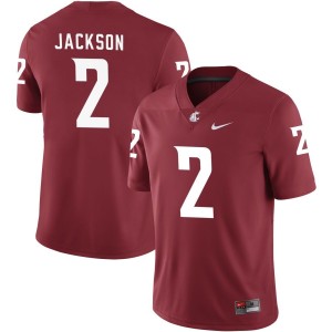Chris Jackson Washington State Cougars Nike NIL Replica Football Jersey - Crimson
