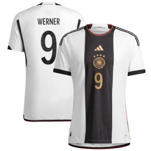 Timo Werner Germany National Team adidas 2022/23 Home Authentic Jersey - White