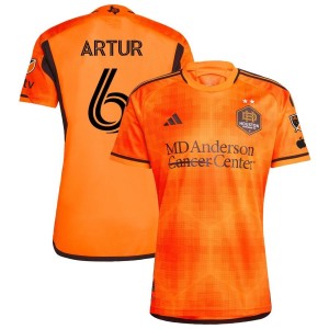Artur De Lima Artur Houston Dynamo FC adidas 2023 El Sol Authentic Jersey - Orange