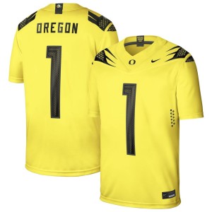 #1 Oregon Ducks Nike Alternate Game Jersey - Yellow