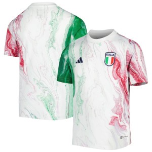 Italy National Team adidas Youth 2023/24 Pre-Match Top - Green
