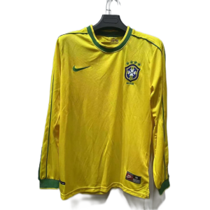 1998 Brazil Home Long Sleeve Retro Jersey