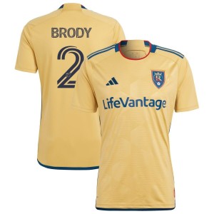 Andrew Brody Real Salt Lake adidas 2023 The Beehive State Kit Replica Jersey - Gold