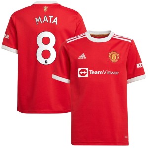 Juan Mata Manchester United adidas Youth 2021/22 Home Replica Player Jersey - Red