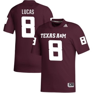 Anthony Lucas Texas A&M Aggies adidas NIL Replica Football Jersey - Maroon
