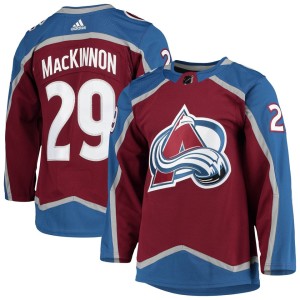 Nathan MacKinnon Colorado Avalanche adidas Home Primegreen Authentic Pro Player Jersey - Burgundy