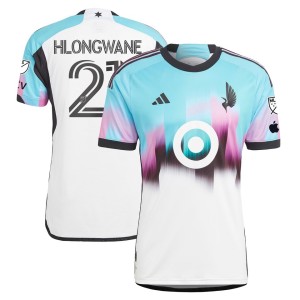 Bongokuhle Hlongwane Minnesota United FC adidas 2023 The Northern Lights Kit Authentic Jersey - White