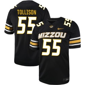 Connor Tollison  Missouri Tigers Nike NIL Football Game Jersey - Black
