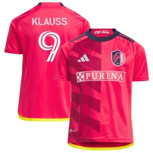 Joao Klauss St. Louis City SC adidas Youth 2023 CITY Kit Replica Jersey - Red